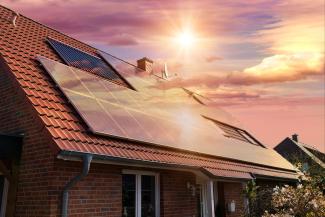 sunset solar roof